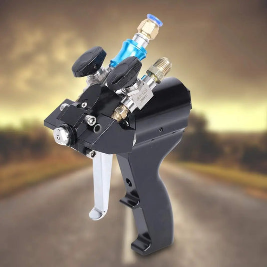 Polyurethane Foam Spray Gun, 35Mpa P2 Pu Polyurea Pouring Air Purge Sprayer 0.2-0.12Mpa High Pressure Self Cleaning Coating