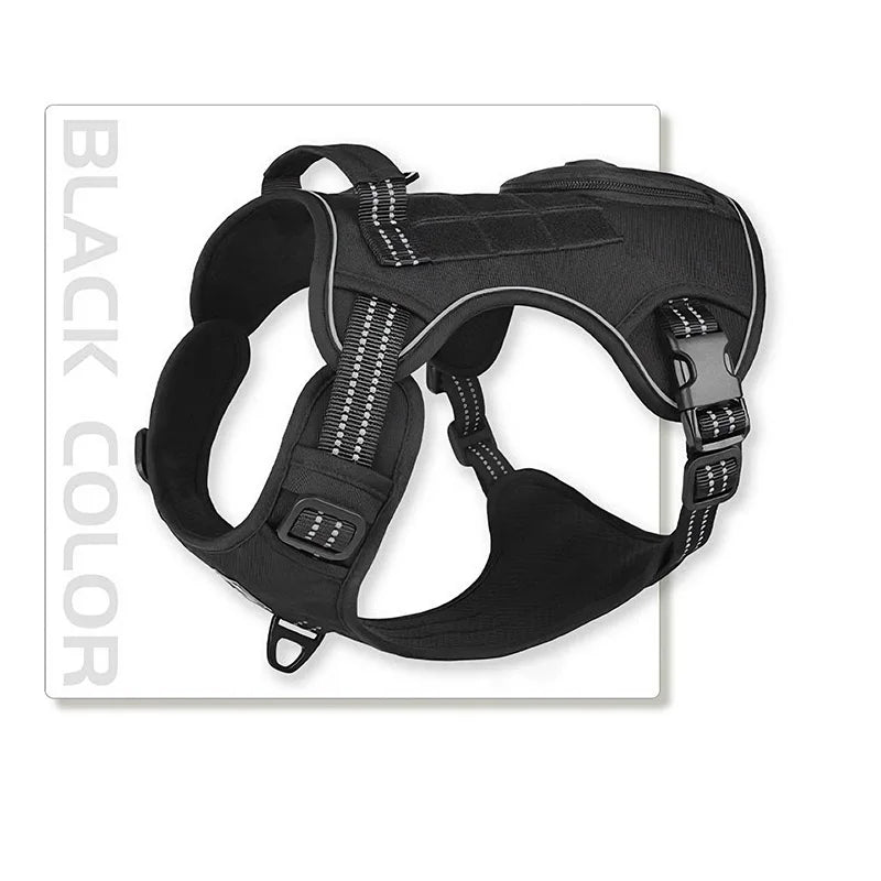Dog Leash Tactical Dog Chest And Back Large Dog Pet Chest And Back Strap Explosion-Proof Charging Dog Traction Rope