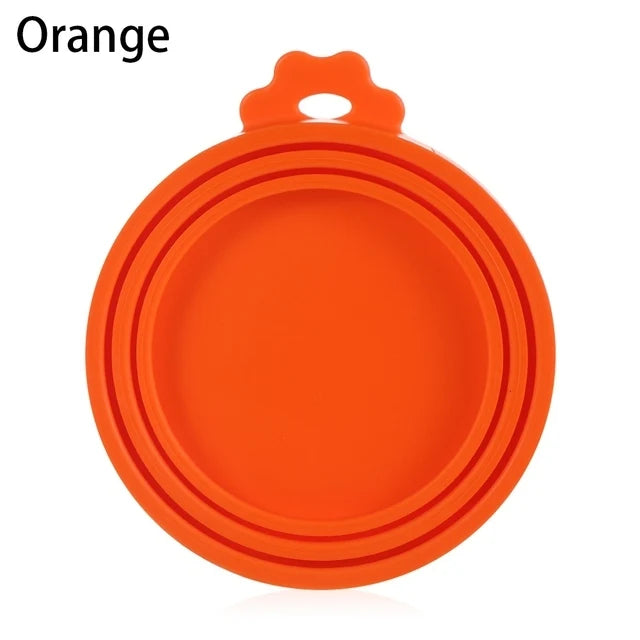 Silicone Canned Lid Sealed Feeders Food Can Lid For Puppy Dog Cat Storage Top Cap Reusable Cover Lid Health Pet Daily Supplies