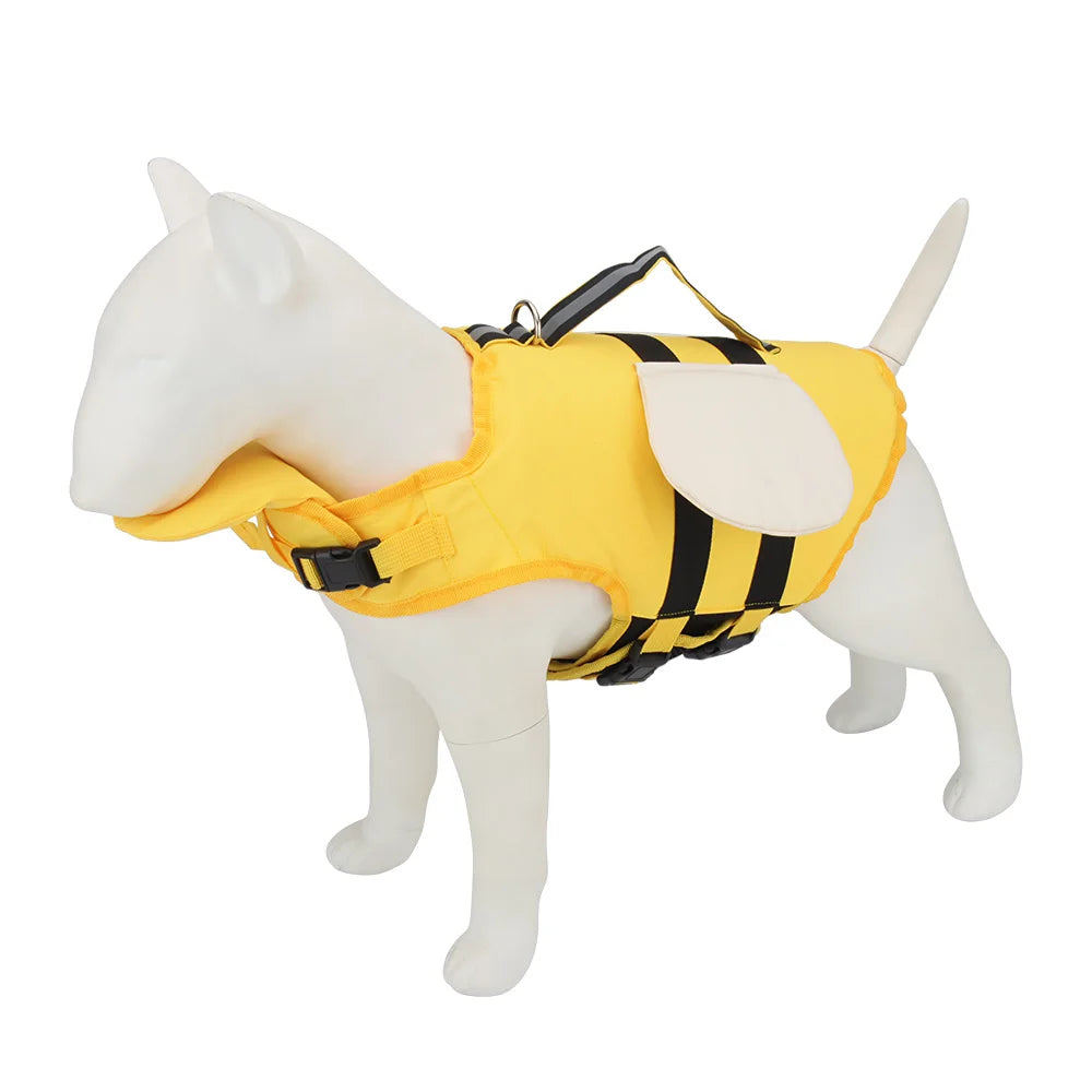 Dog Life Jacket Summer Animal Shape Small Bee Medium Small Big Dogs Vest Swimsuit Pet Swim Suit