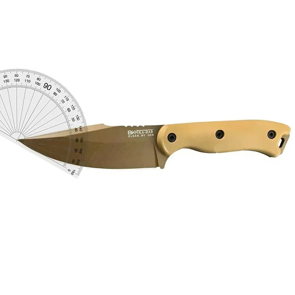 Outdoor Fixed Blade Survival Straight Knife D2 Blade Nylon Fiberglass Handle with Kydex Sheath Tactical Self-defense Hunting EDC