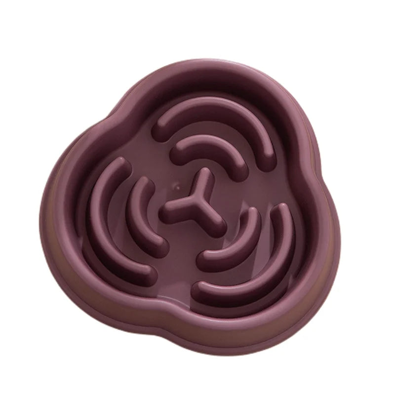 1pc Pet Dog Slow Food Plate Anti Suffocation Pet Bowl Slow Food Device Dog Plastic Food Bowl Prevent Swallowing of Pet Supplies