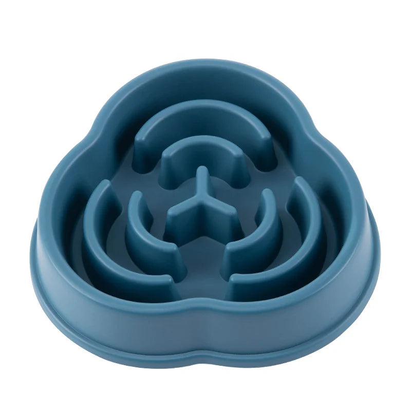 1pc Pet Dog Slow Food Plate Anti Suffocation Pet Bowl Slow Food Device Dog Plastic Food Bowl Prevent Swallowing of Pet Supplies